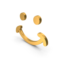 Gold Smile Feeling Icon PNG & PSD Images