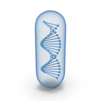 Blue DNA In Capsule PNG & PSD Images