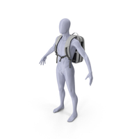 Anti Theft Laptop Backpack Grey On Mannequin PNG & PSD Images