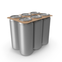 Beverage Packaging For 6 Pack Beer Cans PNG & PSD Images