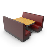 Diner Booth Set PNG & PSD Images