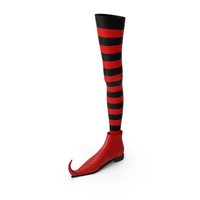 Witch Boot With Stocking PNG & PSD Images