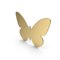 Gold Butterfly Icon PNG & PSD Images