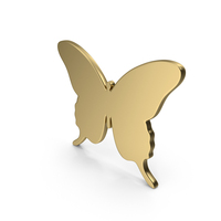 Gold Butterfly Icon PNG & PSD Images