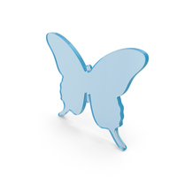Glass Butterfly Icon PNG & PSD Images