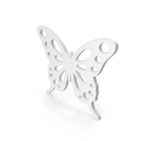 Monochrome Butterfly Icon PNG & PSD Images