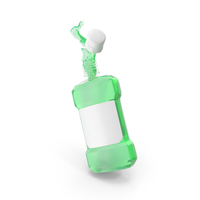 Green Mouthwash Container PNG & PSD Images