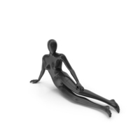 Black Female Mannequin In A Lying Pose PNG & PSD Images