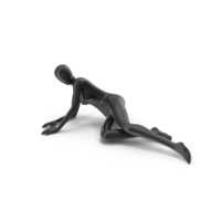 Black Female Mannequin In A Lying Pose PNG & PSD Images