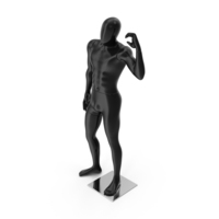 Black Male Mannequin Posing PNG & PSD Images