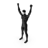Black Mannequin With White Mask On Face PNG & PSD Images