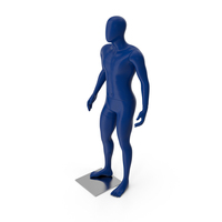 Faceless Male Blue Mannequin PNG & PSD Images