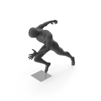 Faceless Running Mannequin PNG & PSD Images
