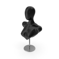 Female Black Bust On A Metal Stand PNG & PSD Images