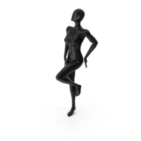 Female Black Faceless Mannequin PNG & PSD Images