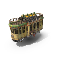 Flying Futuristic Tram PNG & PSD Images