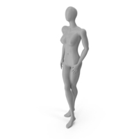 Female Gray Abstract Mannequin PNG & PSD Images