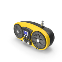Cartoon Yellow Radio PNG & PSD Images