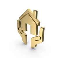 Hand And Home Symbol PNG & PSD Images