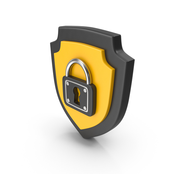 Shield Yellow Black PNG & PSD Images