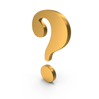 Gold Question Mark Icon PNG & PSD Images
