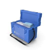 Open Transport Box With Covid Tests And Masks PNG & PSD Images