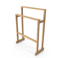 Bath Accessories Towel Holder Wood PNG & PSD Images