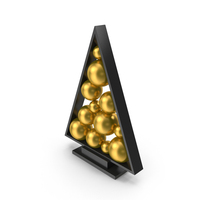 Decorative Christmas Tree Black PNG & PSD Images