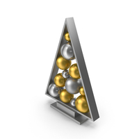 Decorative Christmas Tree Silver PNG & PSD Images