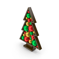 Decorative Christmas Tree Brown PNG & PSD Images