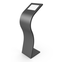 Black Floor Stand With Touchscreen PNG & PSD Images