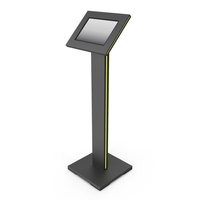 Black Floor Stands for Tablets PNG & PSD Images