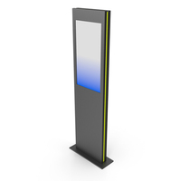 Black Light Interactive Kiosk PNG & PSD Images