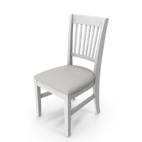 Upholstered Desk Chair White PNG & PSD Images