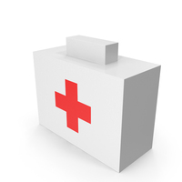 Stylized White First Aid Kit PNG & PSD Images