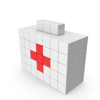 Voxel First Aid Kit PNG & PSD Images
