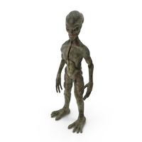 Green Martian Alien PNG & PSD Images
