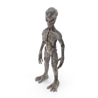 White Martian Alien PNG & PSD Images