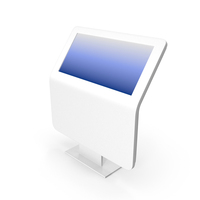 White Interactive Information Stand PNG & PSD Images