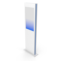 White Light Interactive Kiosk PNG & PSD Images