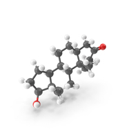 Dihydrotestosterone (DHT) Molecule PNG & PSD Images