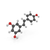 Resveratrol Molecule PNG & PSD Images