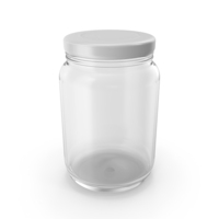 Empty Cosed Glass Jar PNG & PSD Images