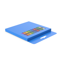 Blue Crayons Pack PNG & PSD Images