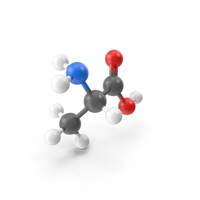 Alanine Molecule PNG & PSD Images