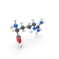 Arginine Molecule PNG & PSD Images