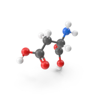 Aspartic Acid Molecule PNG & PSD Images