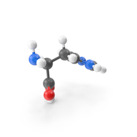 Histidine Molecule PNG & PSD Images