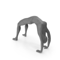 Female Mannequin In Gymnastic Pose PNG & PSD Images