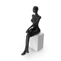 Female Seated Mannequin PNG & PSD Images